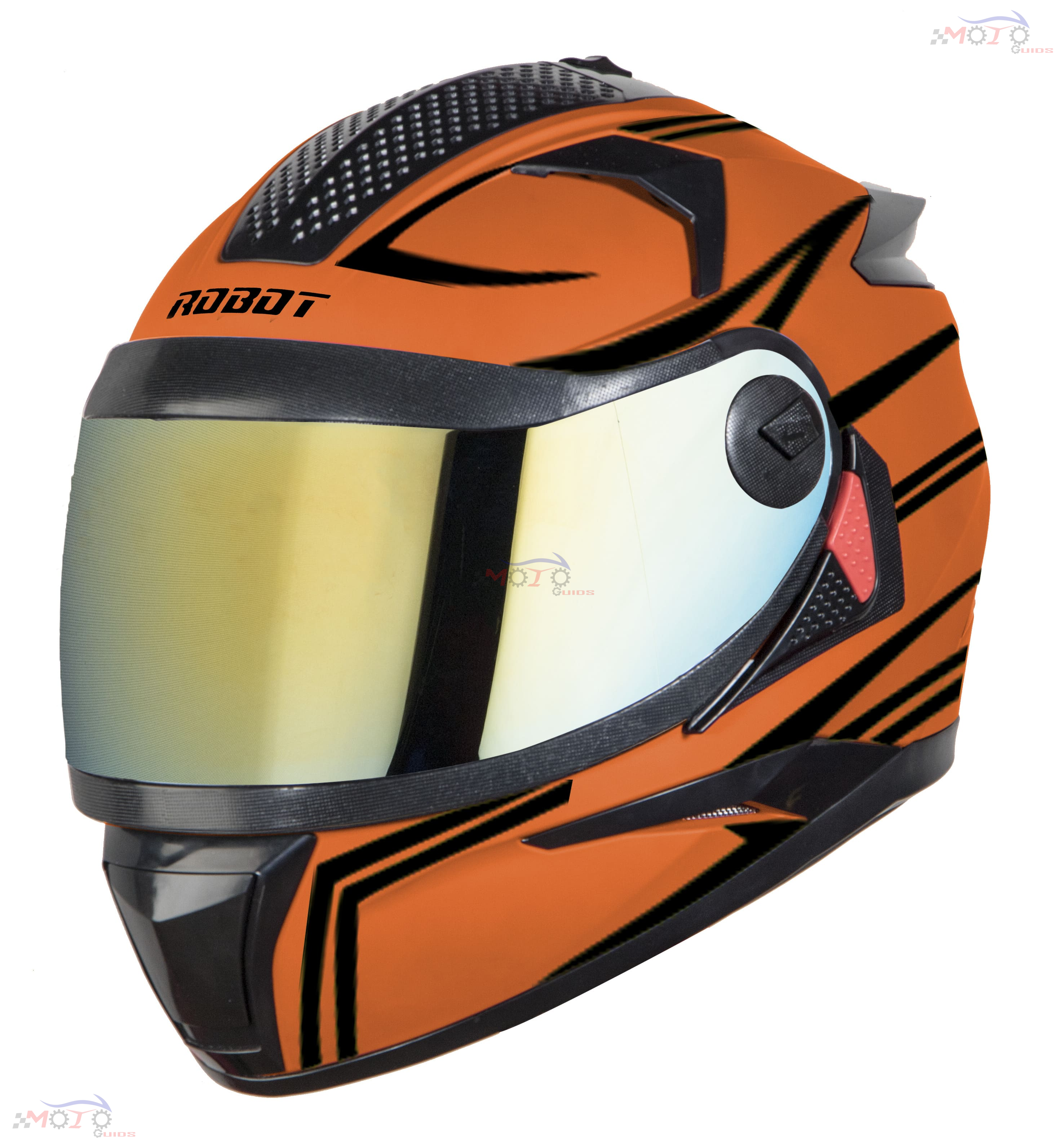 17 ROBOT REFLECTIVE (FITTED WITH CLEAR VISOR EXTRA GOLD CHROME VISOR FREE)